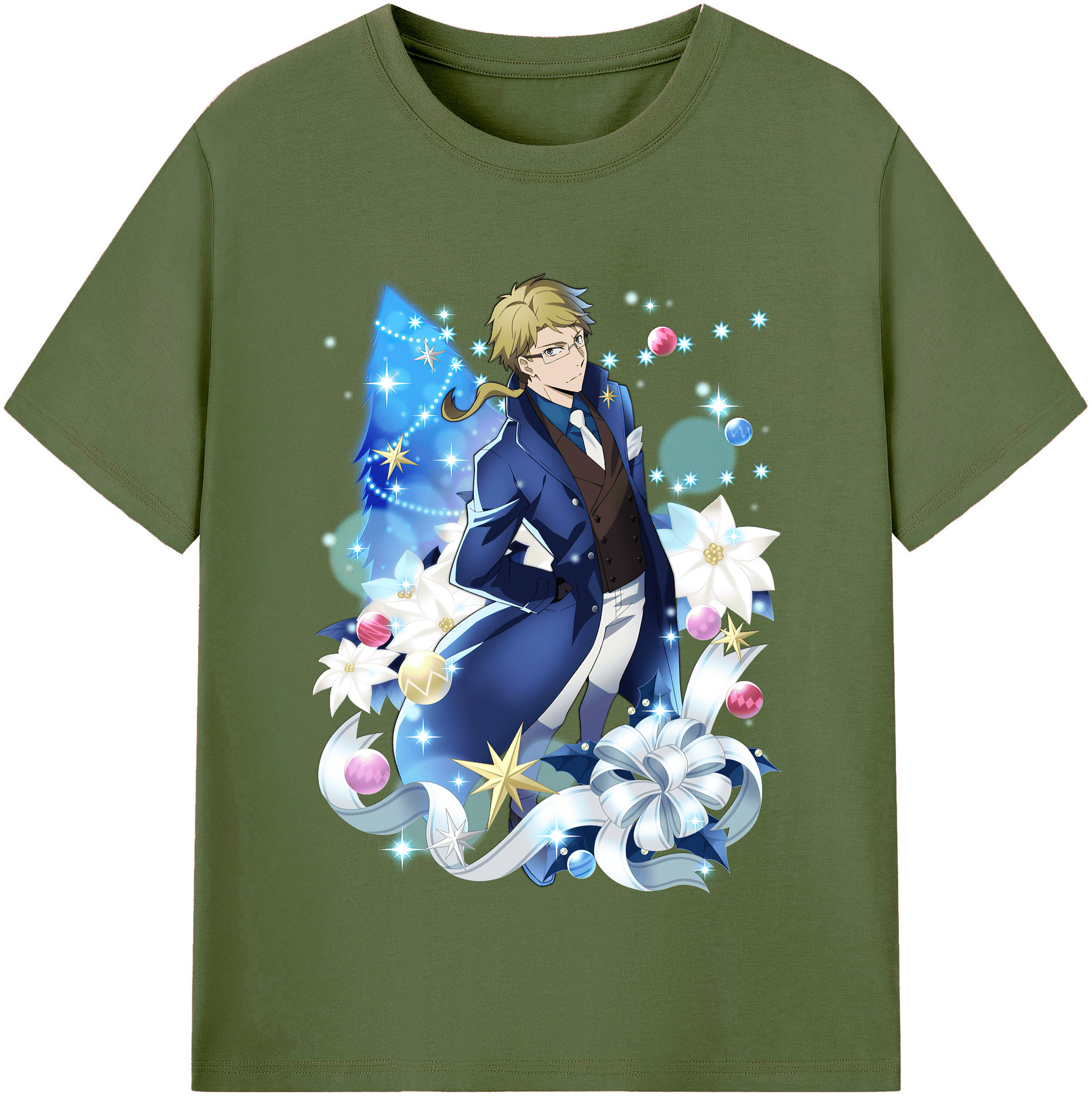 （画像用） 文豪ストレイドッグス Bungo Stray Dogs 綿100％半袖Tシャツ（フロントプリント）